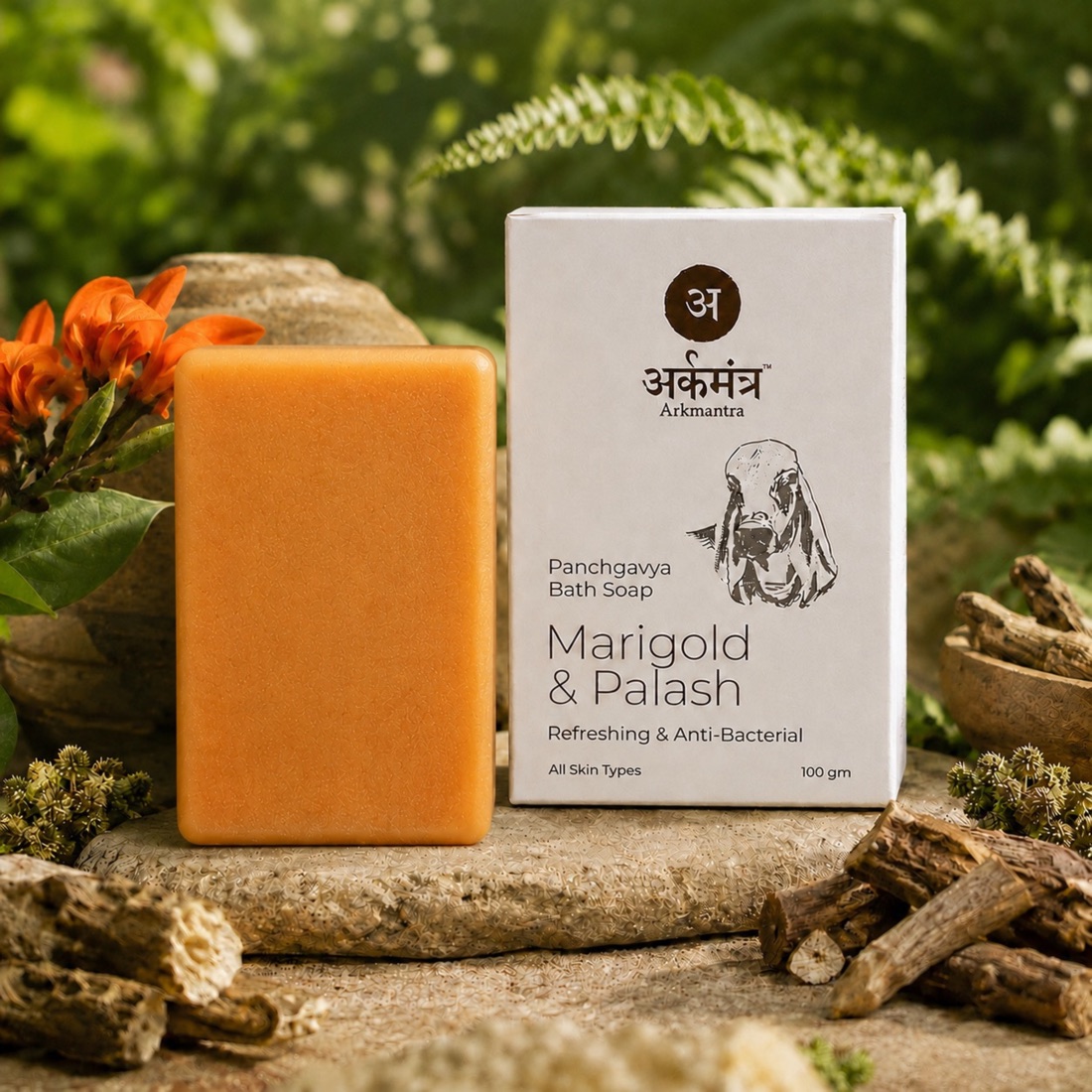 Marigold & Palash Panchgavya Bath Soap